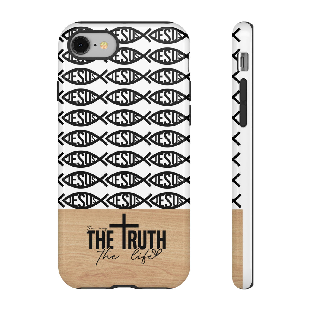 John 14:6 The Way The Truth The Life iPhone Samsung Galaxy Google Pixel Premium Christian Phone Case