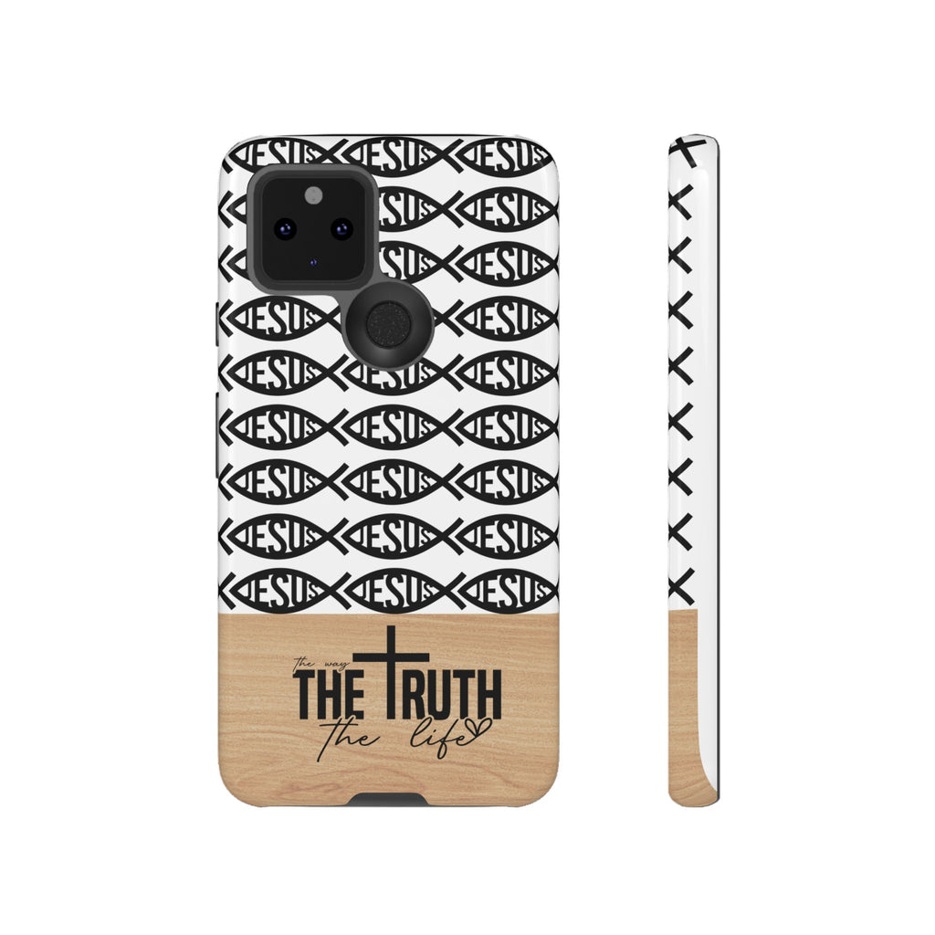 John 14:6 The Way The Truth The Life iPhone Samsung Galaxy Google Pixel Premium Christian Phone Case