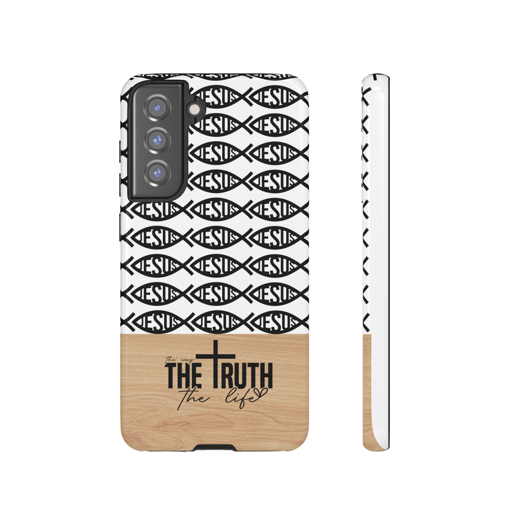 John 14:6 The Way The Truth The Life iPhone Samsung Galaxy Google Pixel Premium Christian Phone Case