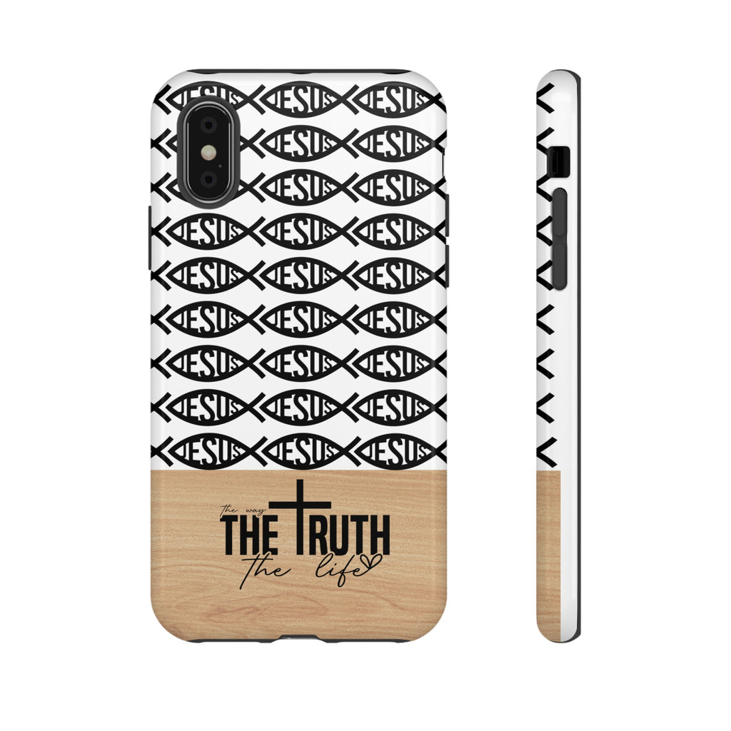 John 14:6 The Way The Truth The Life iPhone Samsung Galaxy Google Pixel Premium Christian Phone Case