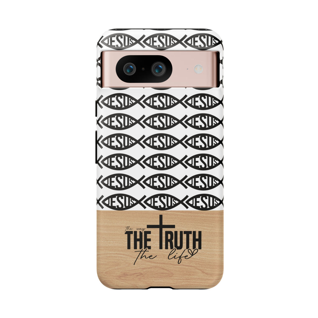 John 14:6 The Way The Truth The Life iPhone Samsung Galaxy Google Pixel Premium Christian Phone Case