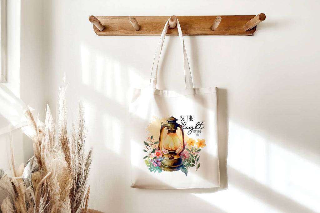 Be The Light Matthew 5:14 Christian Tote Bag Gift For Believers